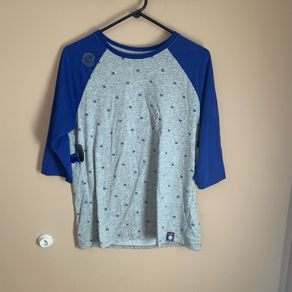 Nike Blue and Gray Long Sleeve Tee